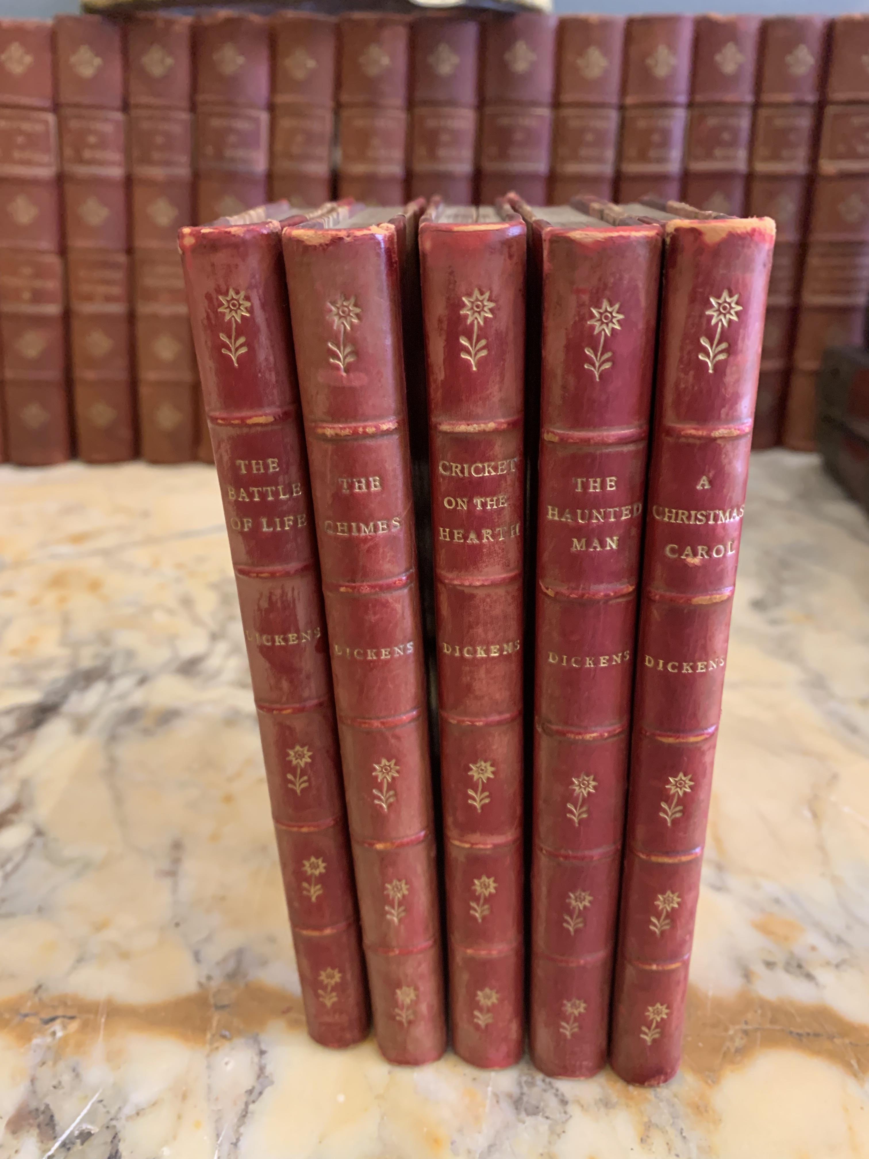 No reserve, 5 volumes, The Works of Charles Dickens, 1899