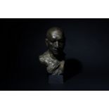 Chandrajeewa, Sarath (b. 1955), Portrait bust of Van Dr Bellanwila Wimalaratana Thero (1986)