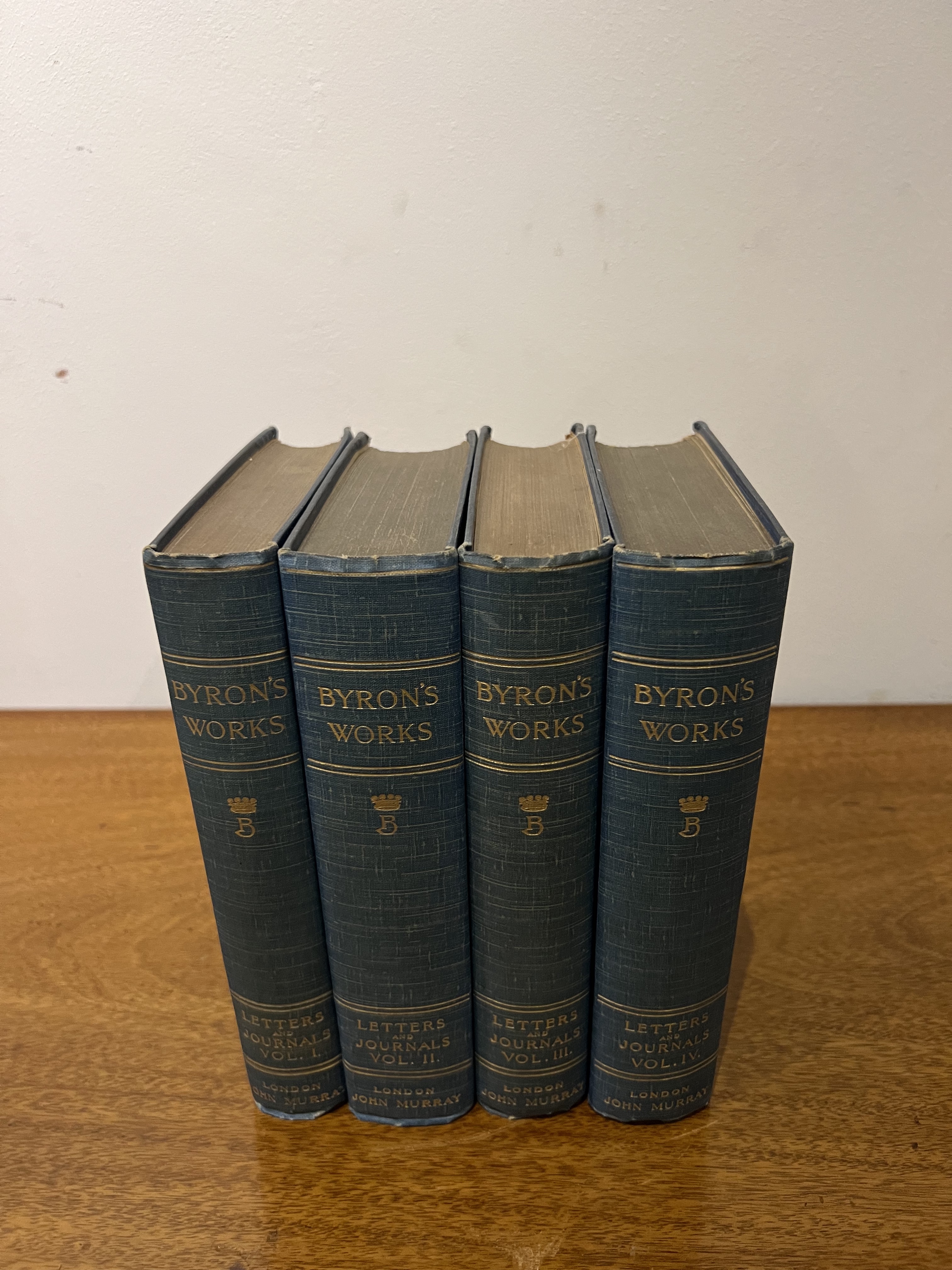 4 volumes, Works of Lord Byron, 1902- 1904