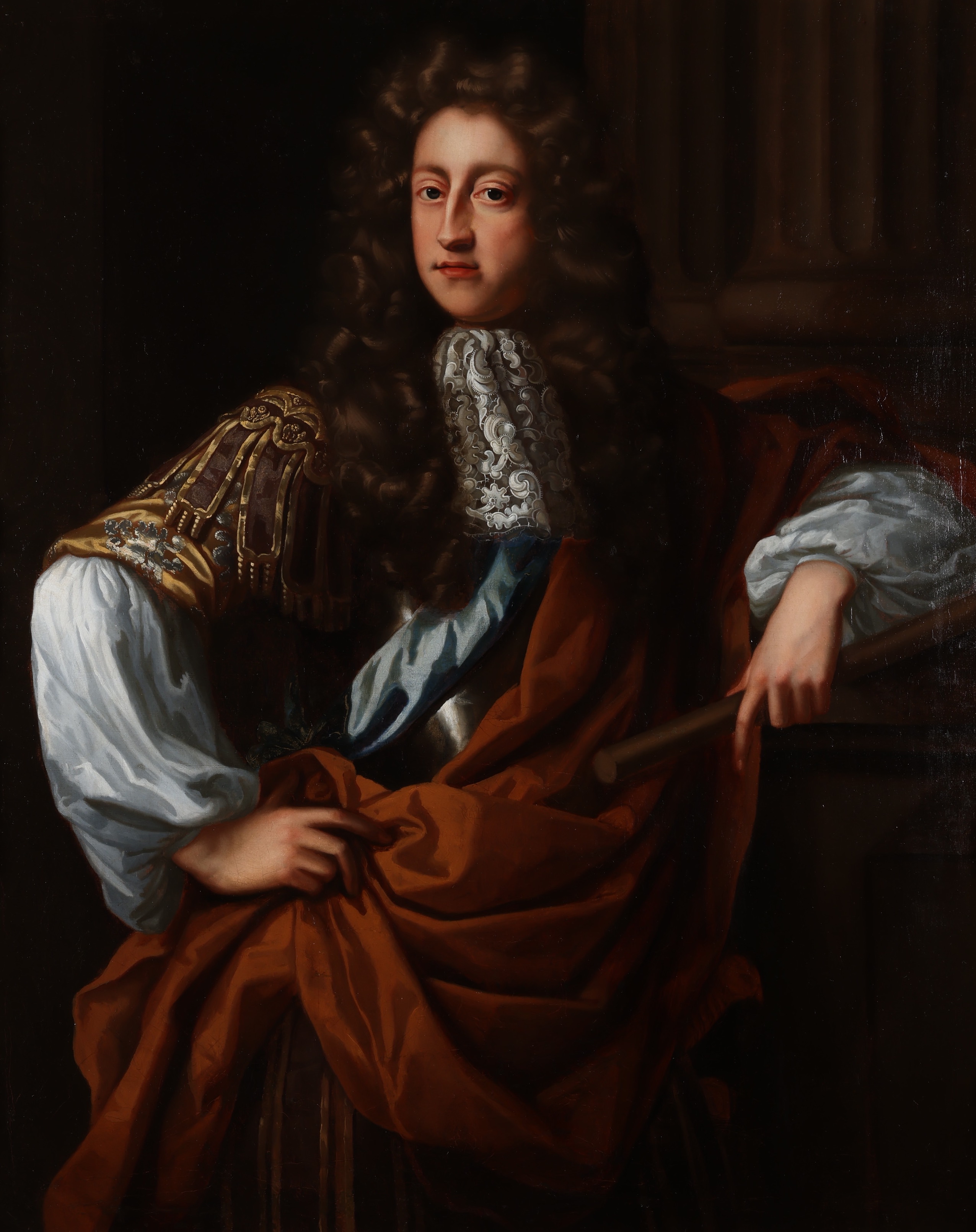 Attributed Riley, John (1646-1691), Portrait of Prince George of Denmark - Image 2 of 7