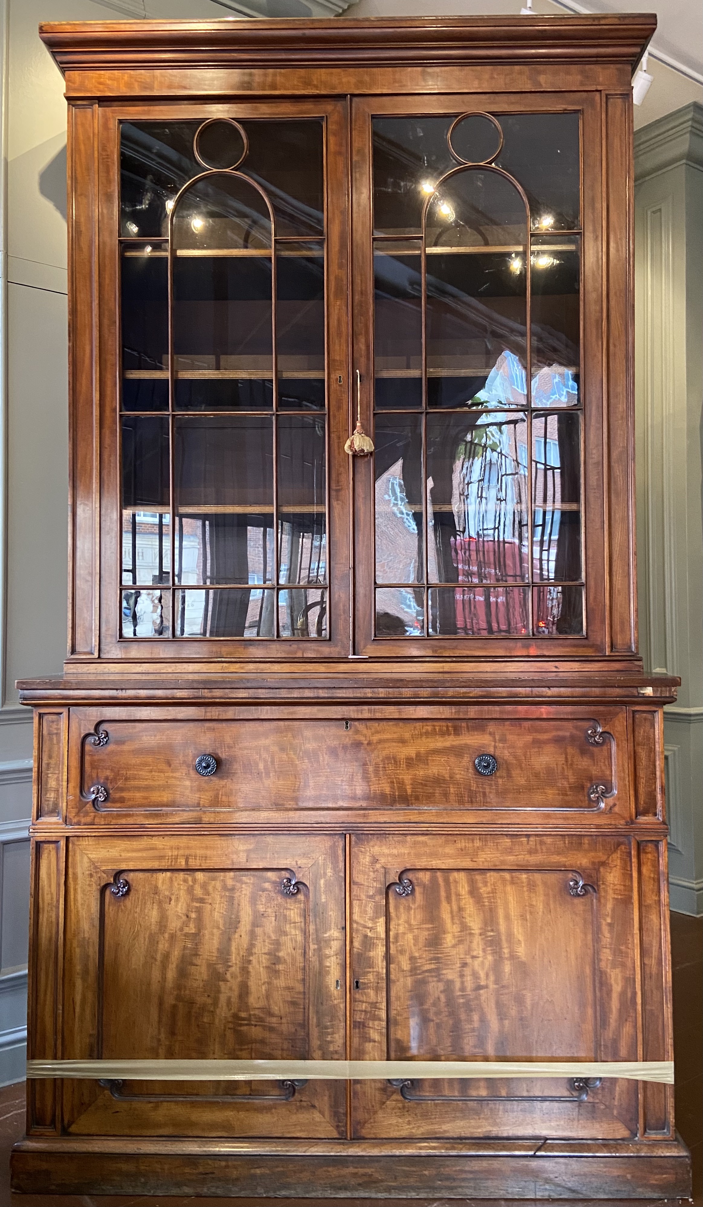 Large George IV mahogany secretaire bookcase - Image 2 of 2