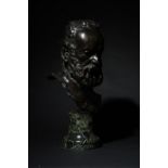 Rodin, Auguste (1840-1917), Bronze portrait bust of Victor Hugo ( Rodin, Auguste (1840-1917) Bronze