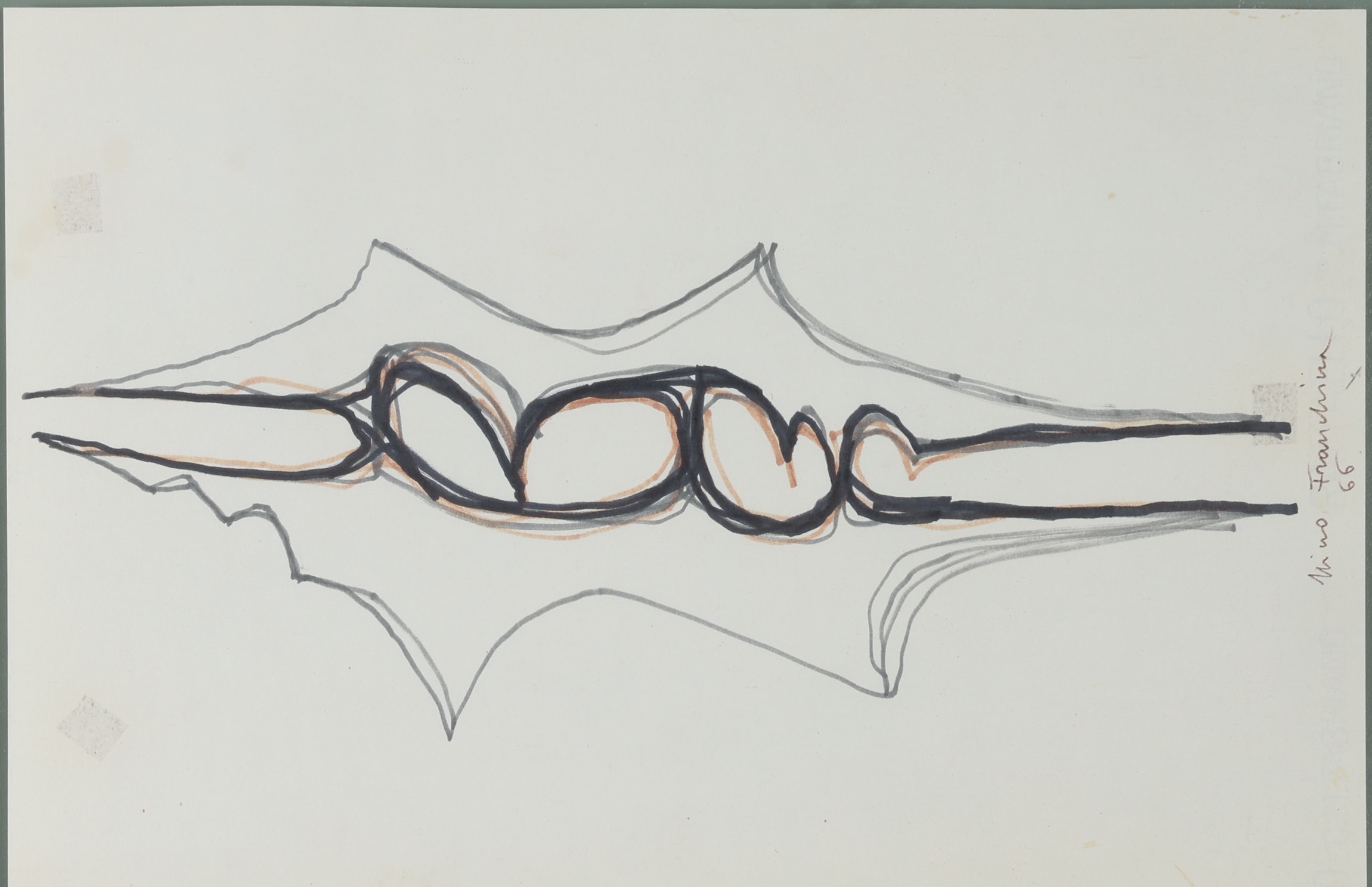 Franchina, Nino (1912-1987), Untitled drawing (1966)