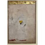 Mughal India, A Young Prince with a Tethered Hawk, c. 1735