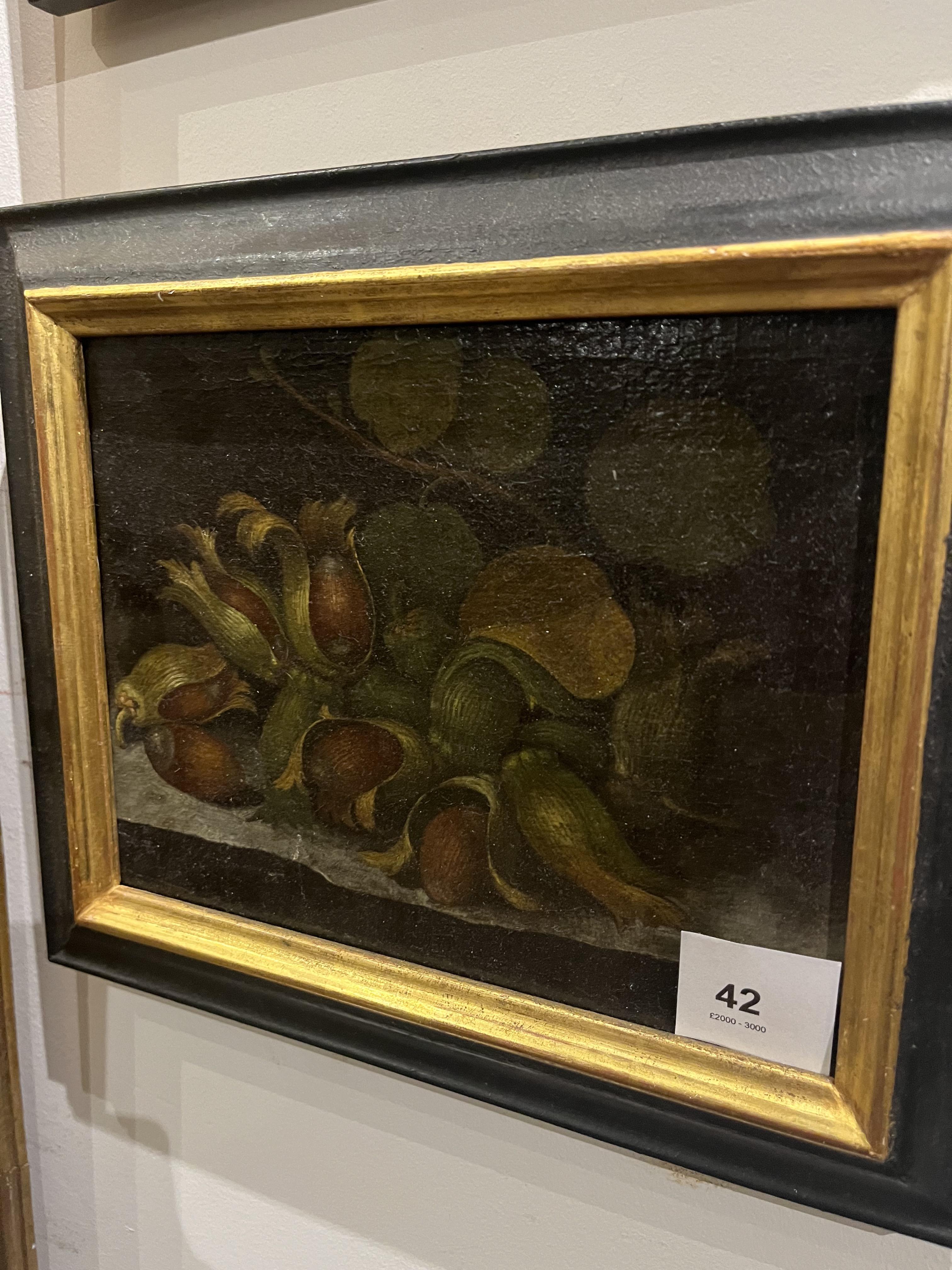 German School, 17th Century, A Pair of Still Lifes of Nuts - Image 5 of 5