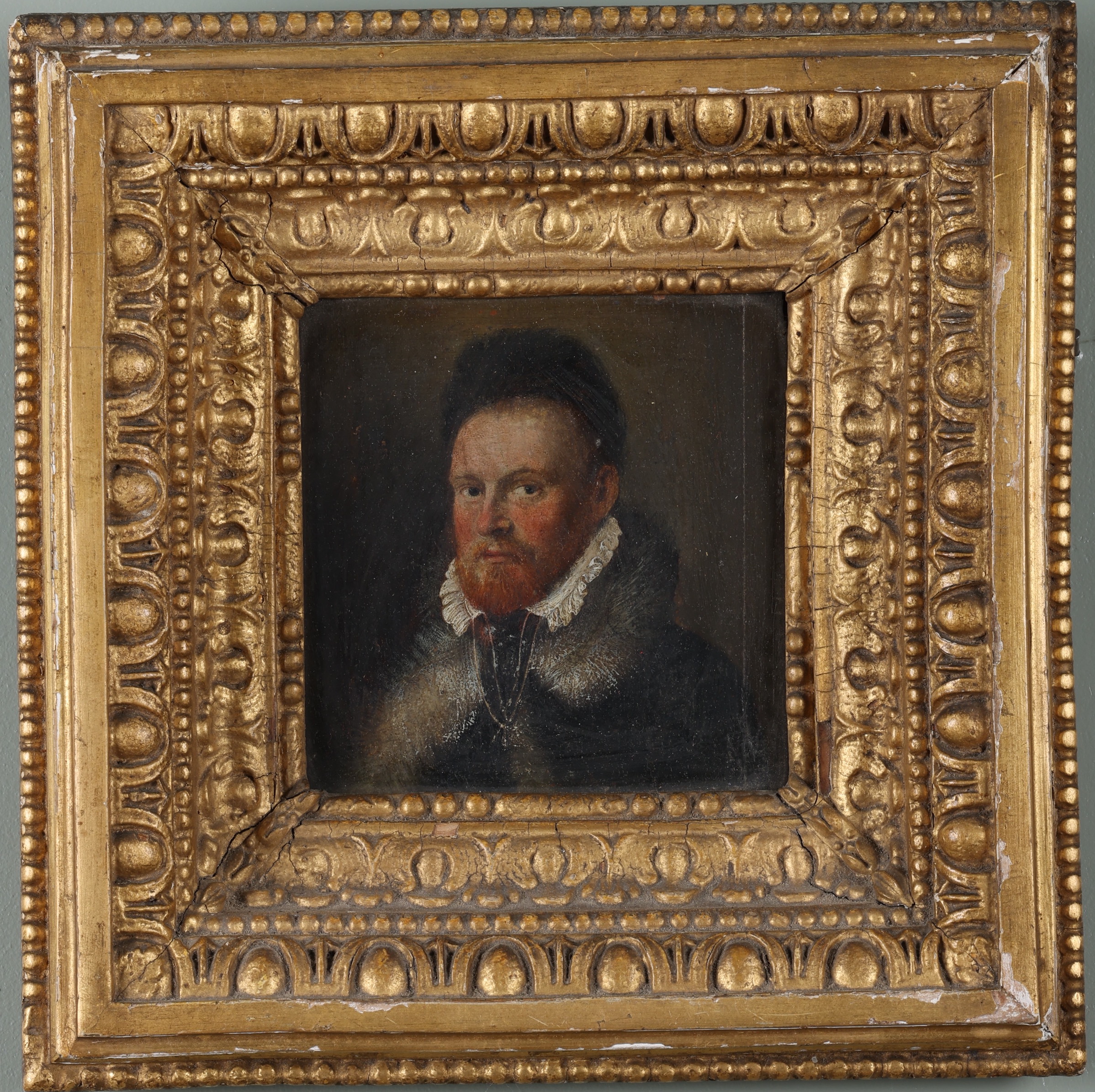 Circle of Isaac Oliver (1556-1617), a Portrait of a Gentleman, Oil on Panel