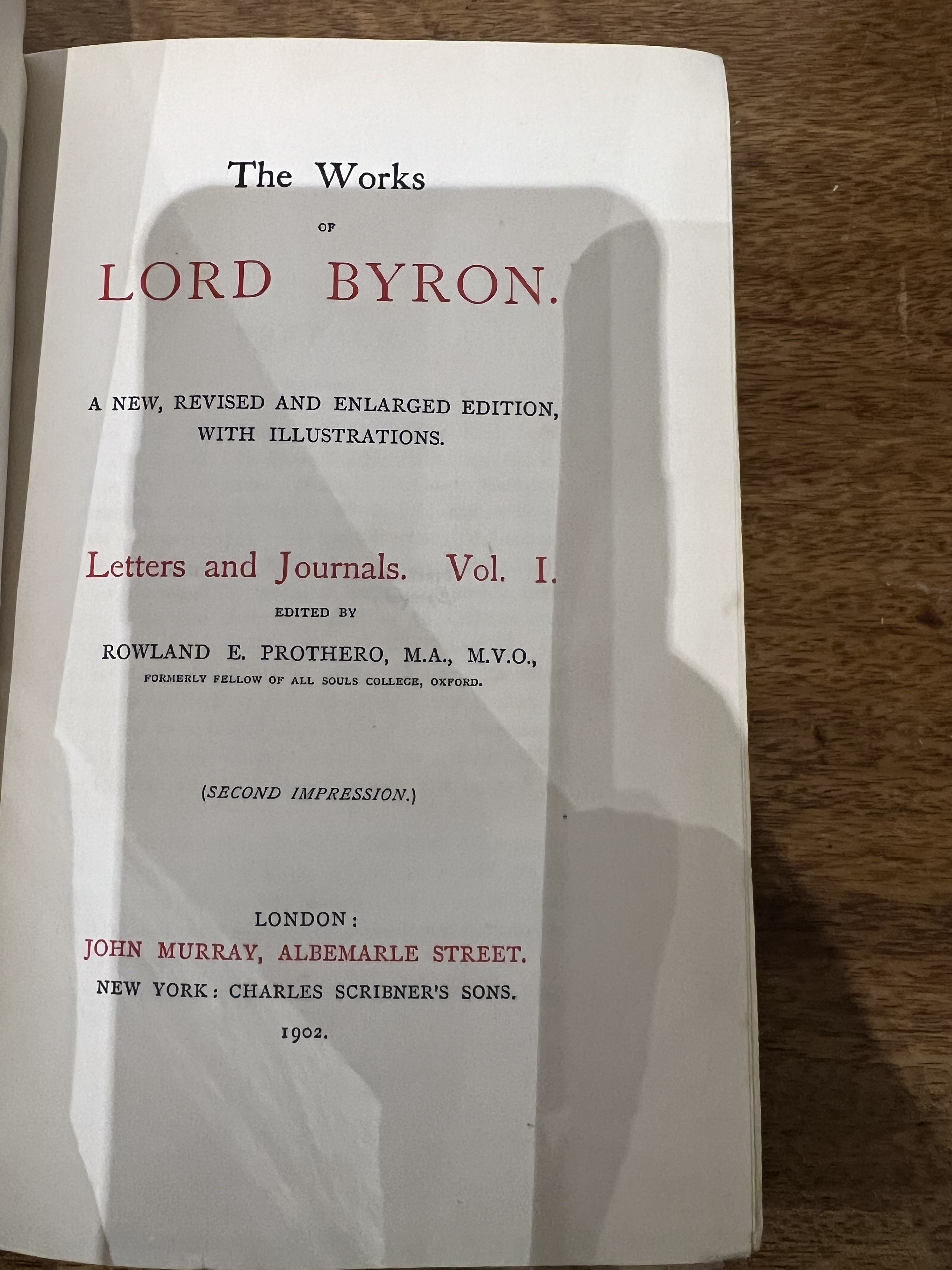 4 volumes, Works of Lord Byron, 1902- 1904 - Image 3 of 3