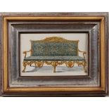 19th/20th Century, Four watercolours of 18th Century Furniture