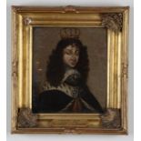 French, 17th Century, A youthful portrait of Louis XIV