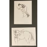 No reserve, Koehler, Henry (b. 1927), Two drawings (mounted on the same sheet)