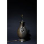 No reserve, 19th Century, A Neoclassical bronze urn fashioned into a lamp
