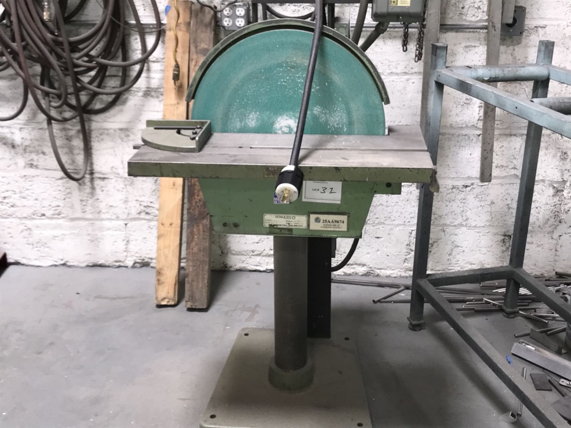 2003 CONQUEST INDUSTRIES 20" INDUSTRIAL DISC SANDER/GRINDER