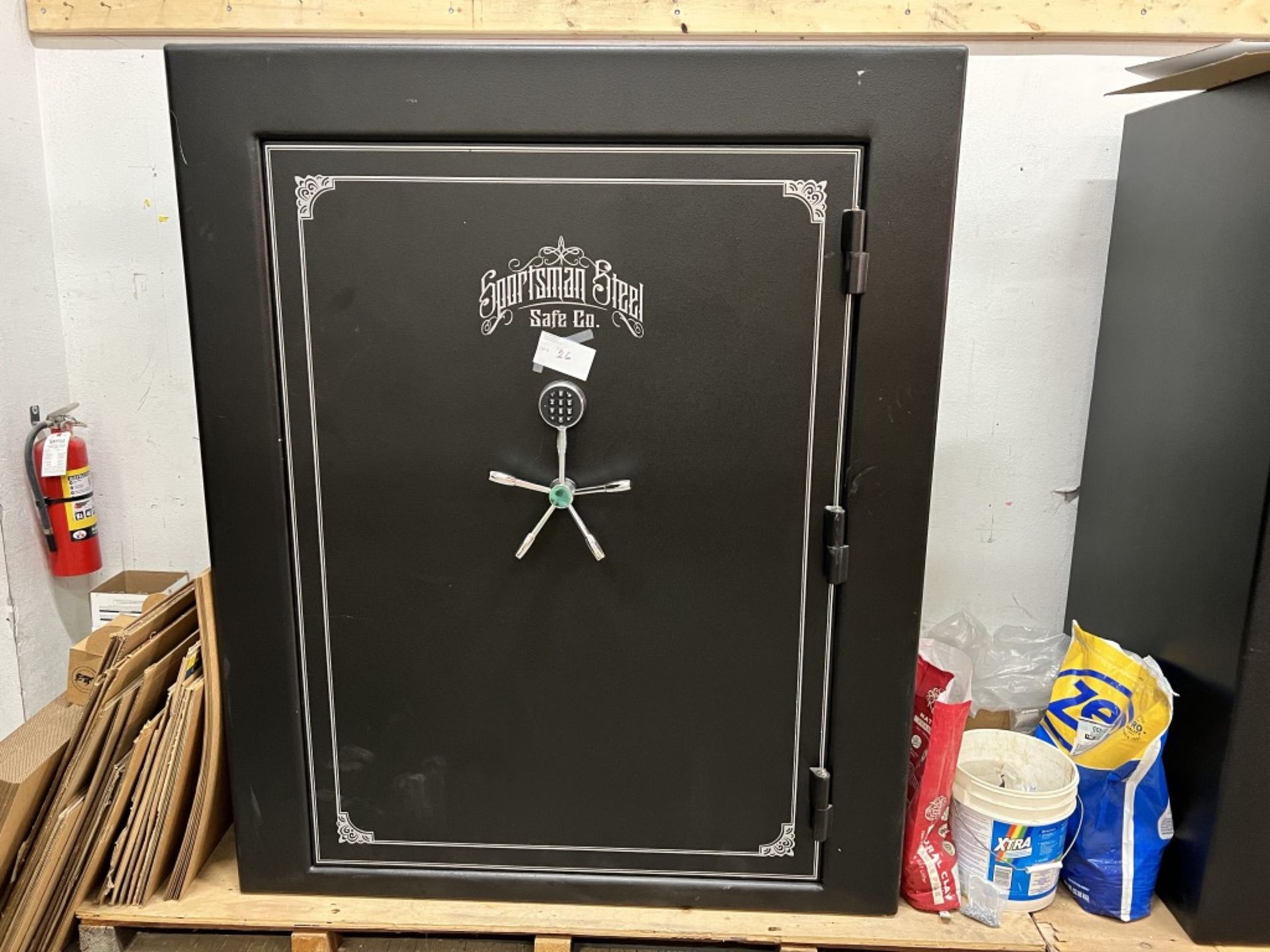 LOT OF: (1) SPORTSMAN STEEL SAFE, THE SAFE IS ON A PALLET-THIS SAFE SHOULD BE REMOVED ON THE FIRST R - Image 2 of 12