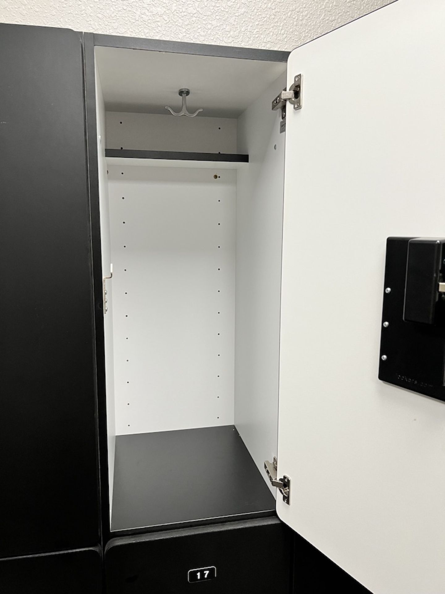 LOT OF: (10) 2 COMPARTMENT (VERTICAL) LOCKERS (BLACK) - Image 4 of 6