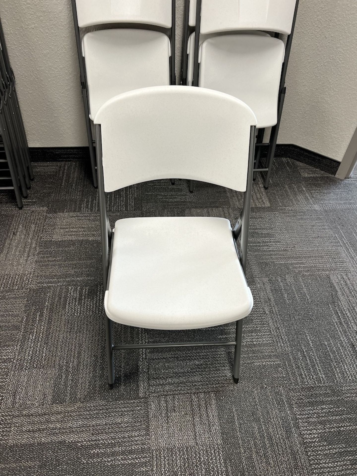 LOT OF: (4) FOLDING CHAIRS (WHITE) - Image 4 of 4