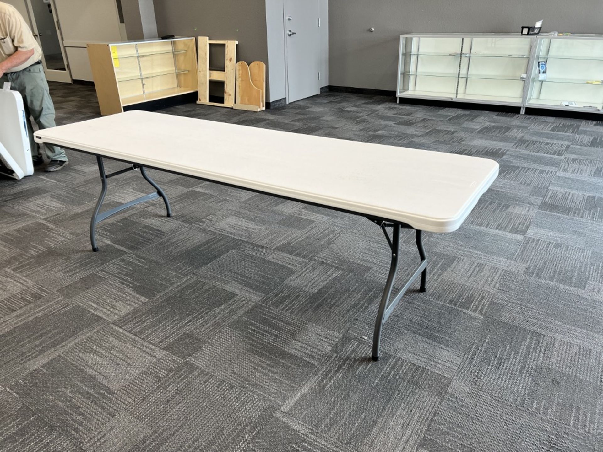 LIFETIME 8' x 30" W FOLDING TABLE (WHITE)