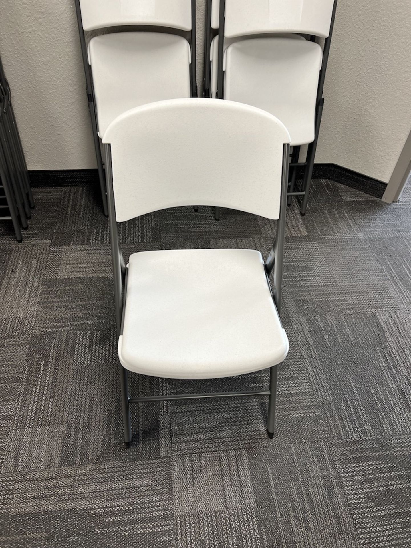 LOT OF: (4) FOLDING CHAIRS (WHITE) - Image 3 of 4