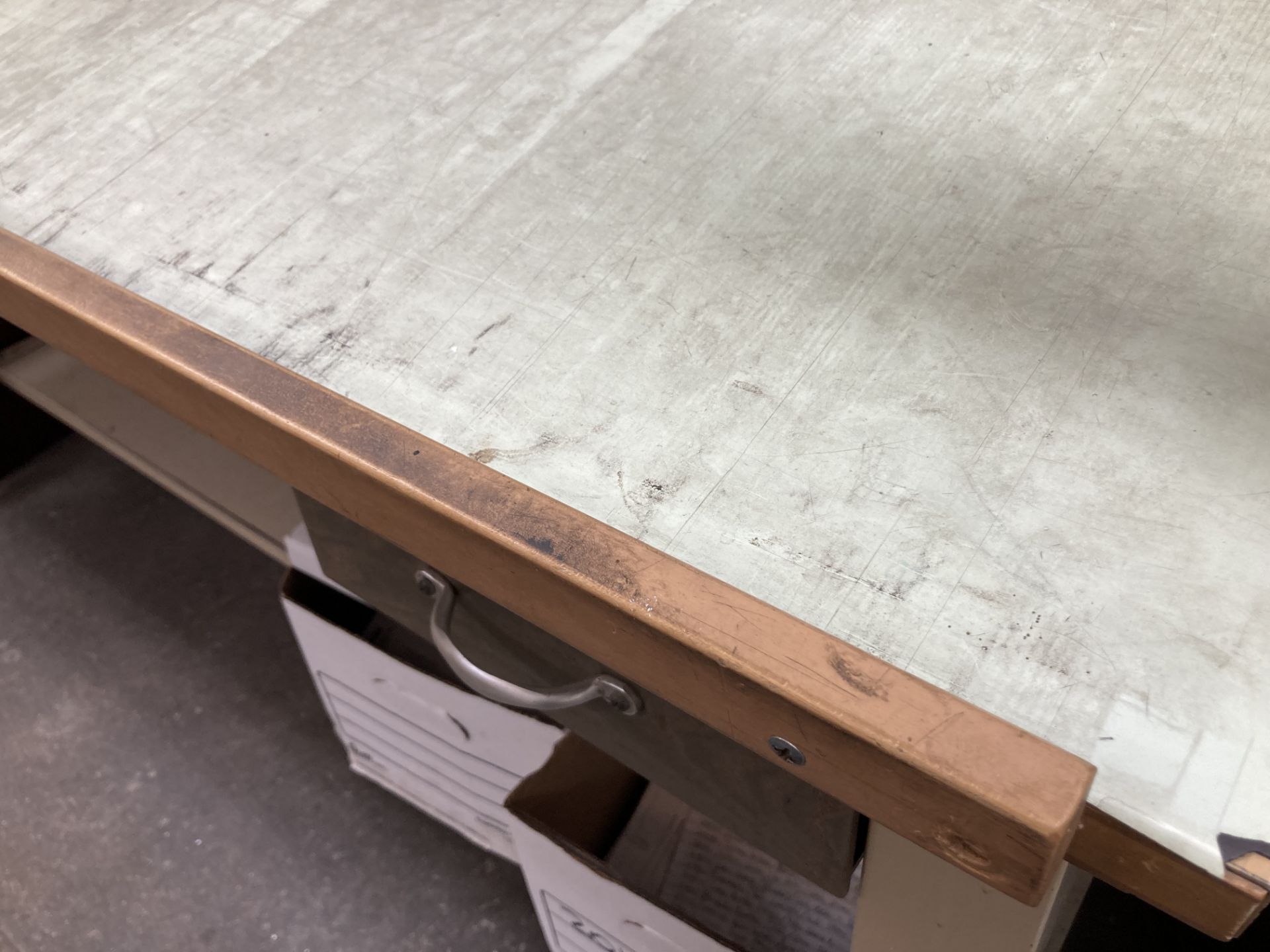 Adjustable wood frame drafting table - Image 6 of 6