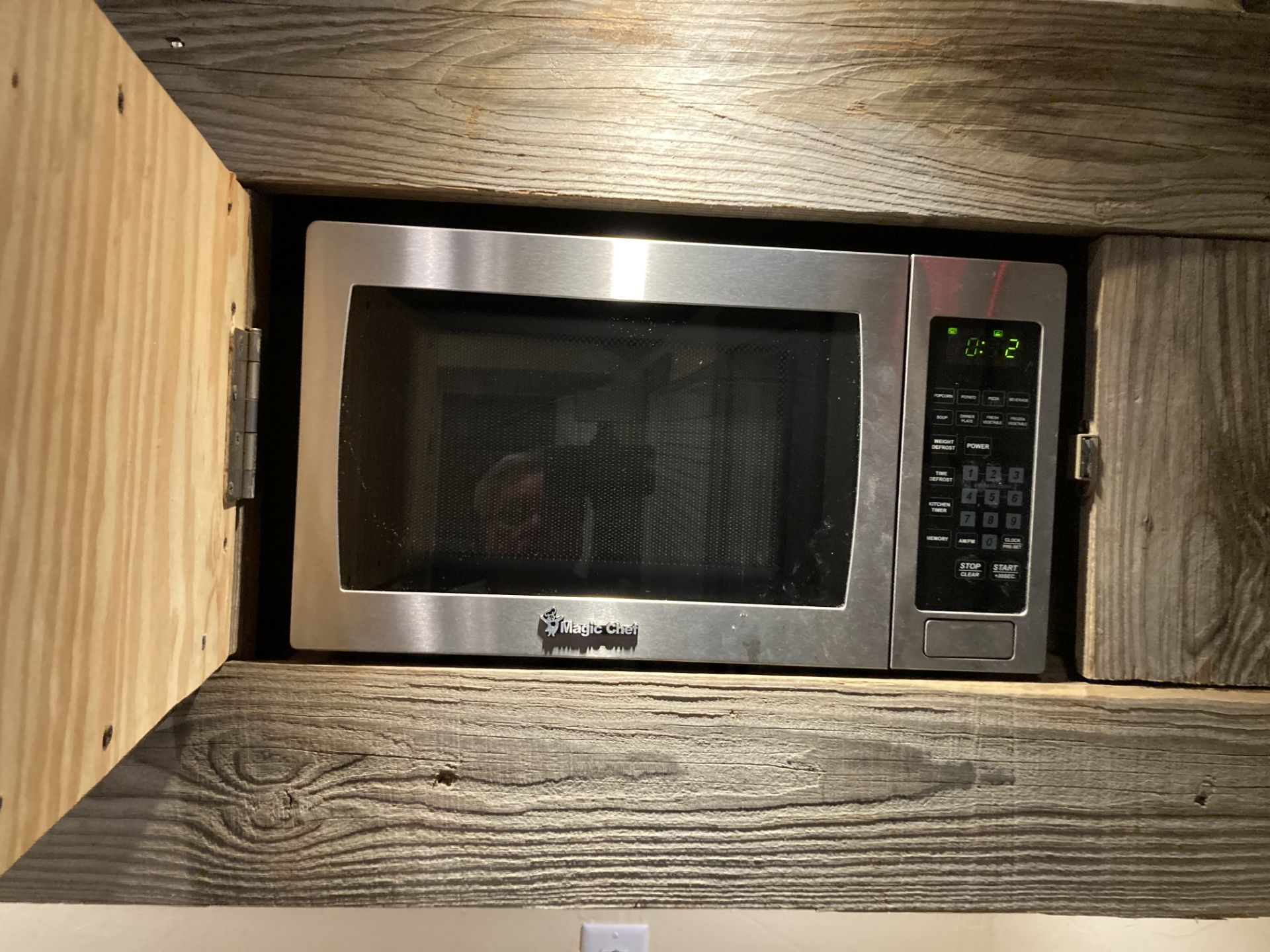 LOT OF: (1) Single door, 2.5 cubic foot cooler, (1) Magic chef microwave oven, (1) Cuisinart Coffee - Image 2 of 6