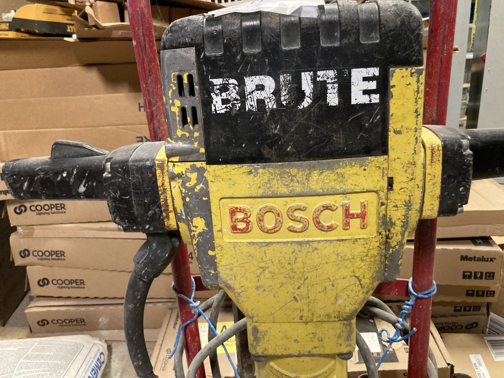 Bosch Electric Jackhammer, model not visible, w/ 3-bits and dolly - Image 2 of 5