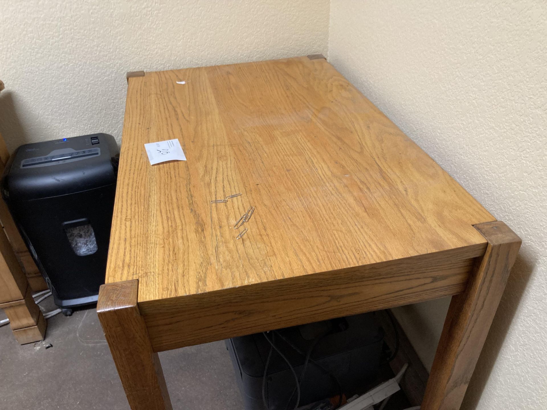 Small Wooden Table, (oak) - Image 4 of 4