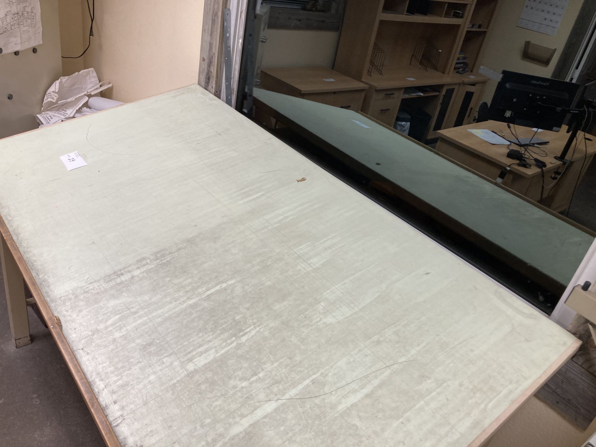 Adjustable wood frame drafting table - Image 5 of 6