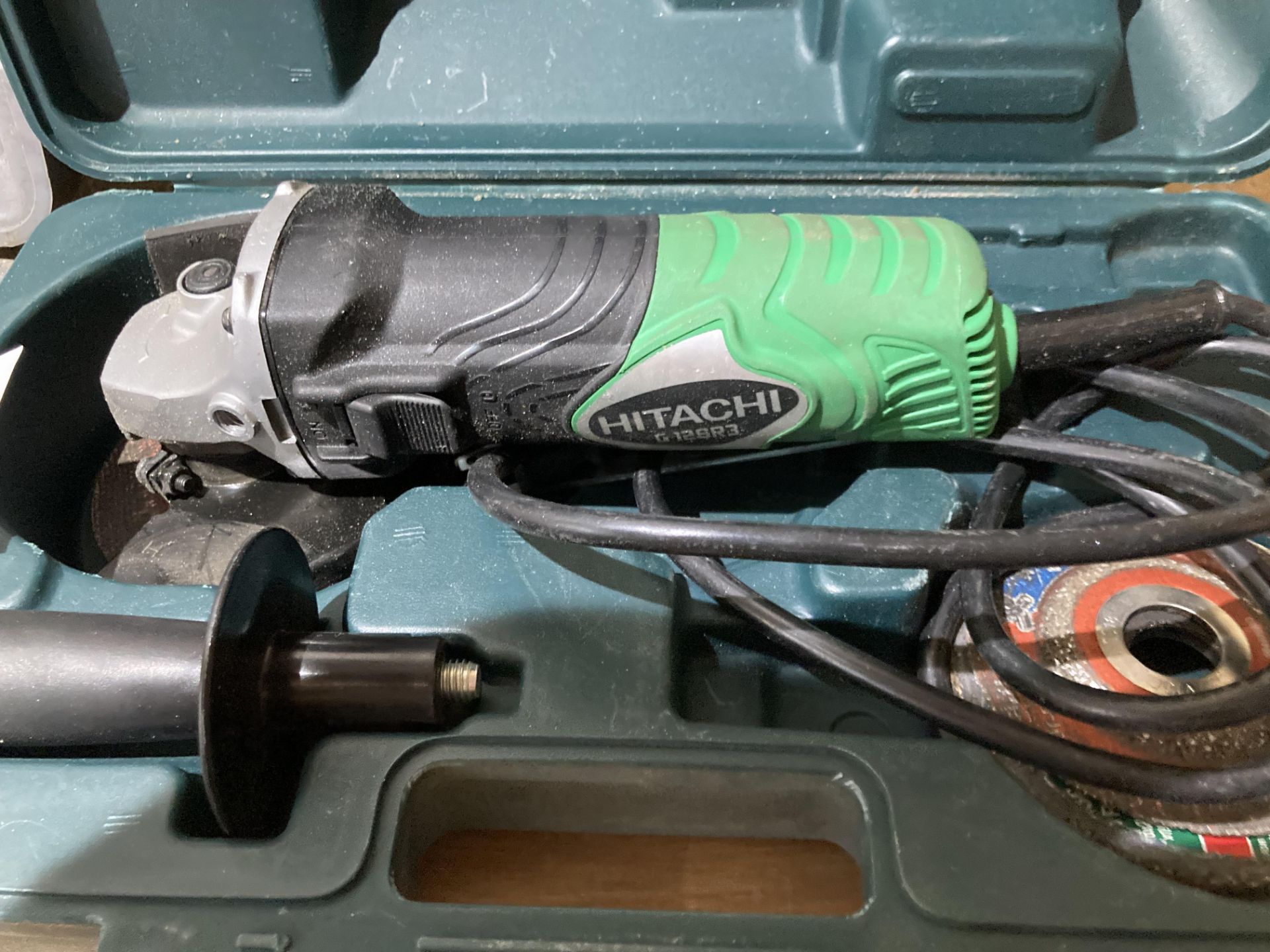 LOT OF: (1) Hitachi G12SR3 Grinder with handle and case, and (1) Dremel multi-pro Model 395 - Image 2 of 6