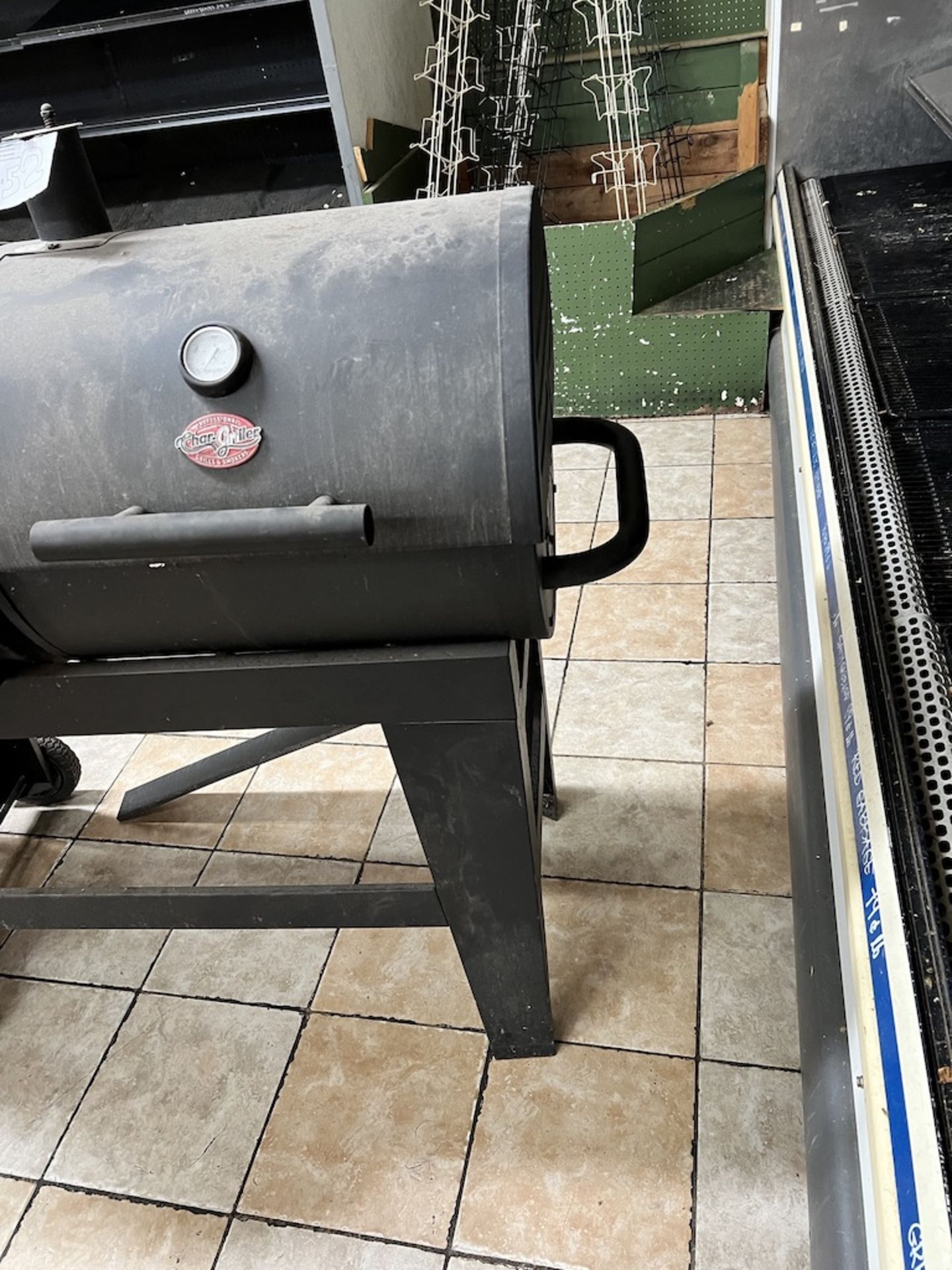 2-Compartment Char-Griller Gas and charcoal grill w/ side burner. - Image 3 of 12