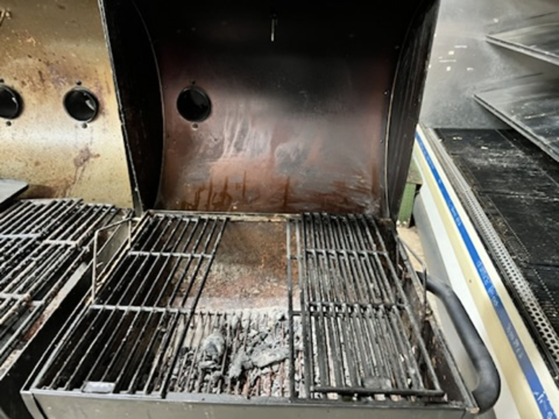 2-Compartment Char-Griller Gas and charcoal grill w/ side burner. - Image 8 of 12