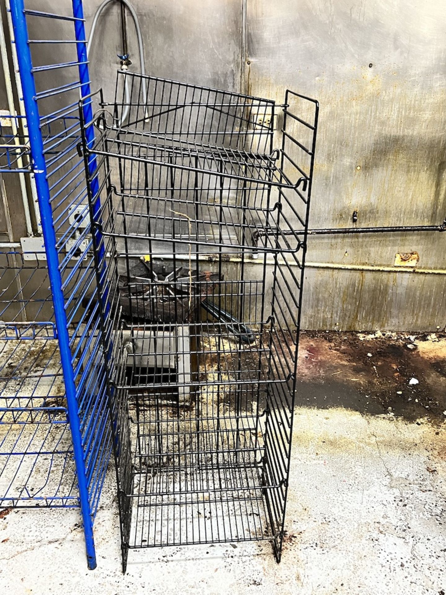 (2) free standing wire storage racks