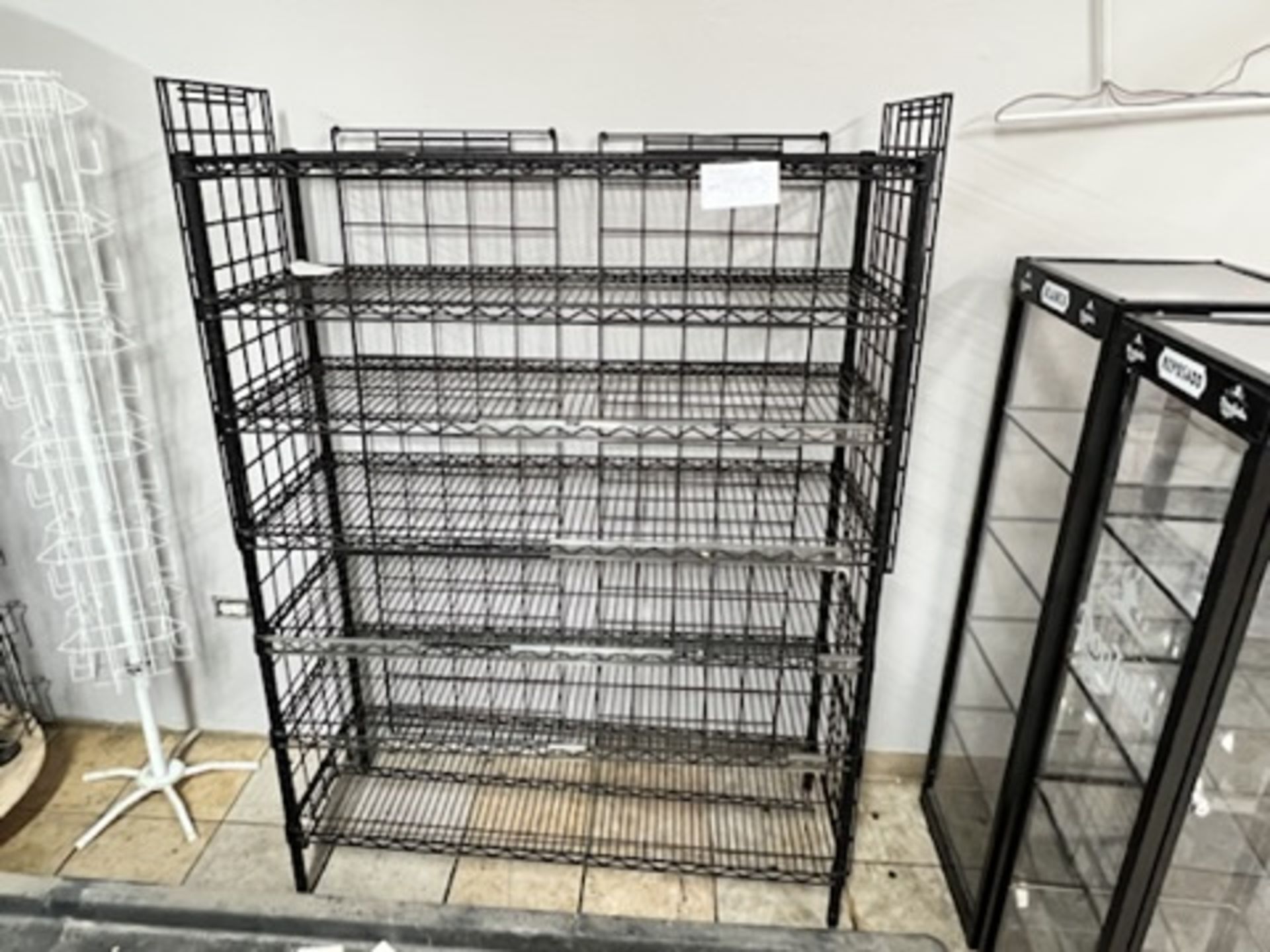 7- tier black wire shelving unit, 50” Wide X 18” Deep X 66.5” Tall - Image 3 of 5