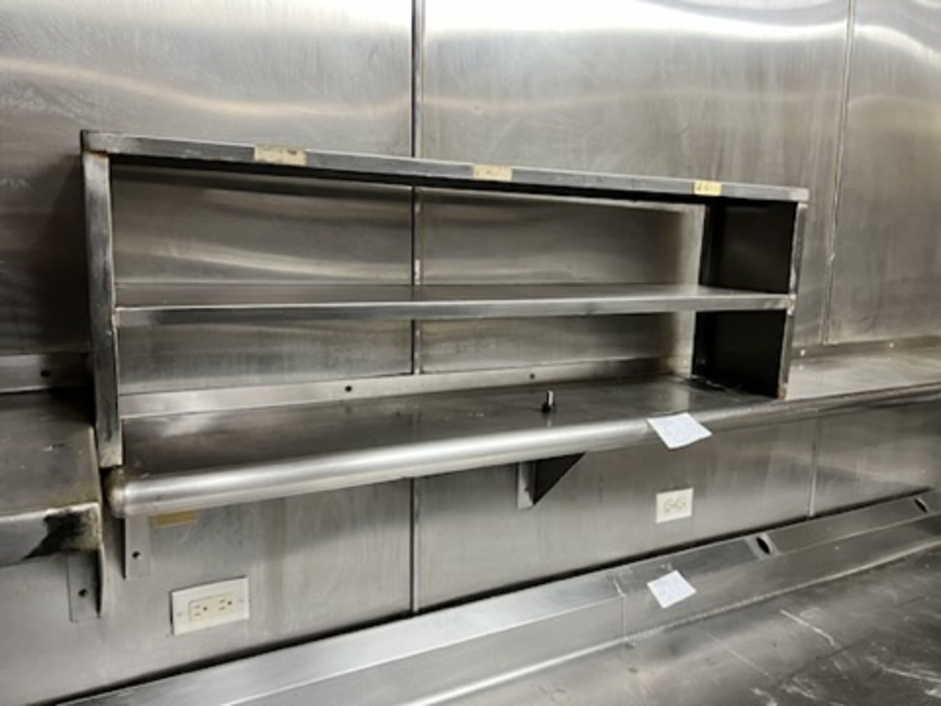 (9) SS' various sized wall mount shelves located thru-out the kitchen - Image 7 of 10