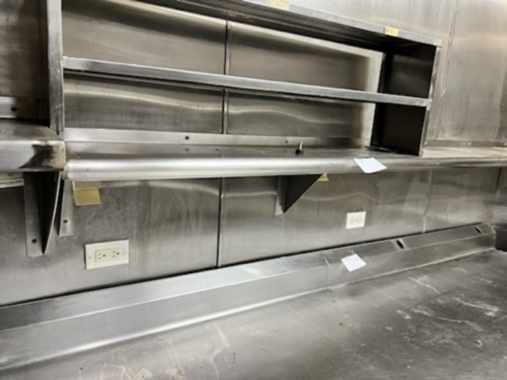 (9) SS' various sized wall mount shelves located thru-out the kitchen - Image 6 of 10