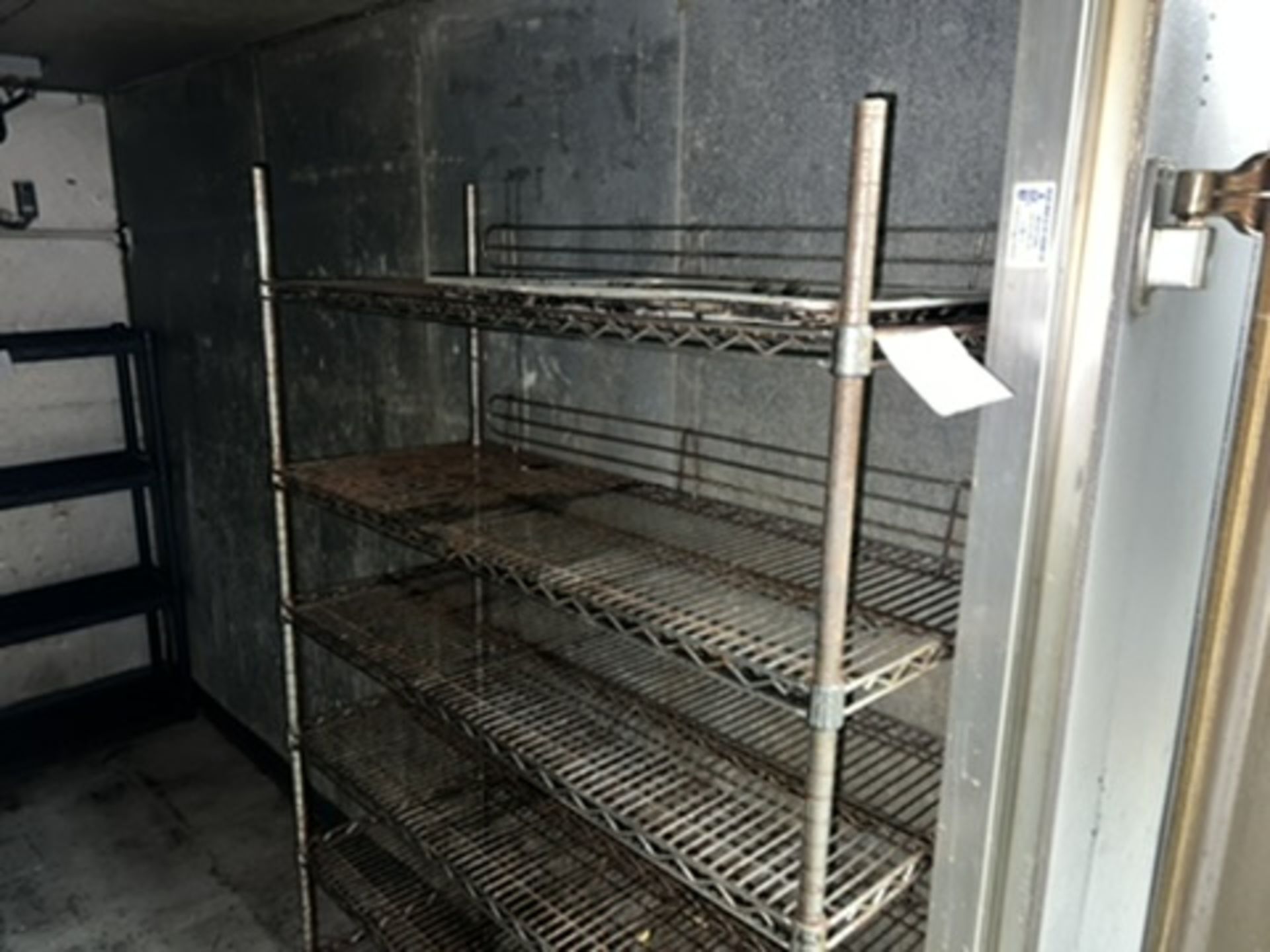 (1) 4' wide, 6-tier chrome shelving unit - Image 2 of 4