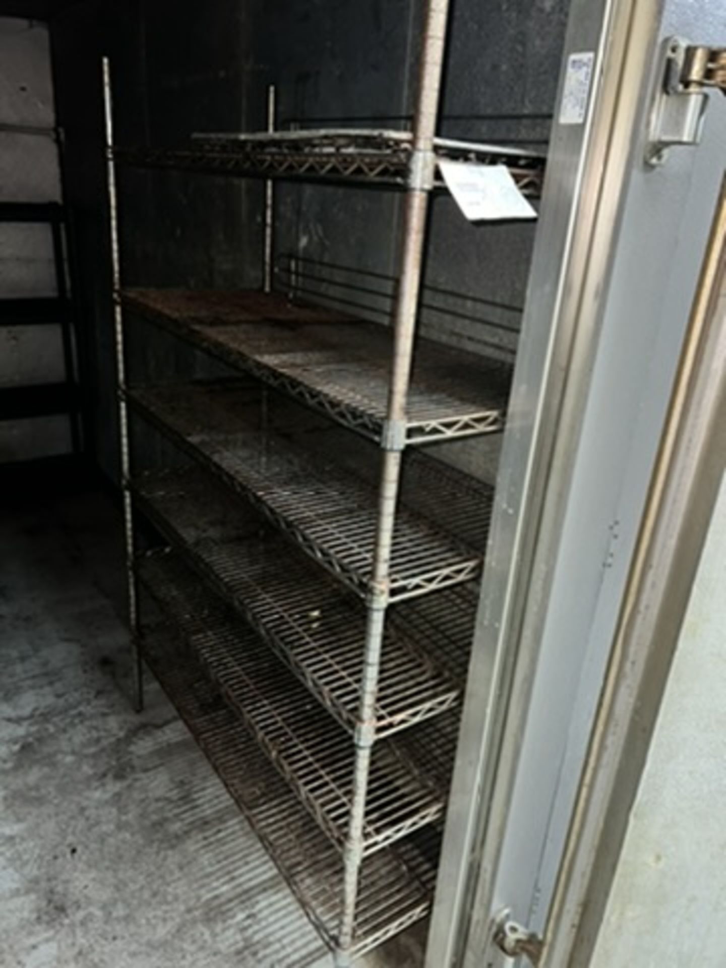 (1) 4' wide, 6-tier chrome shelving unit - Image 4 of 4