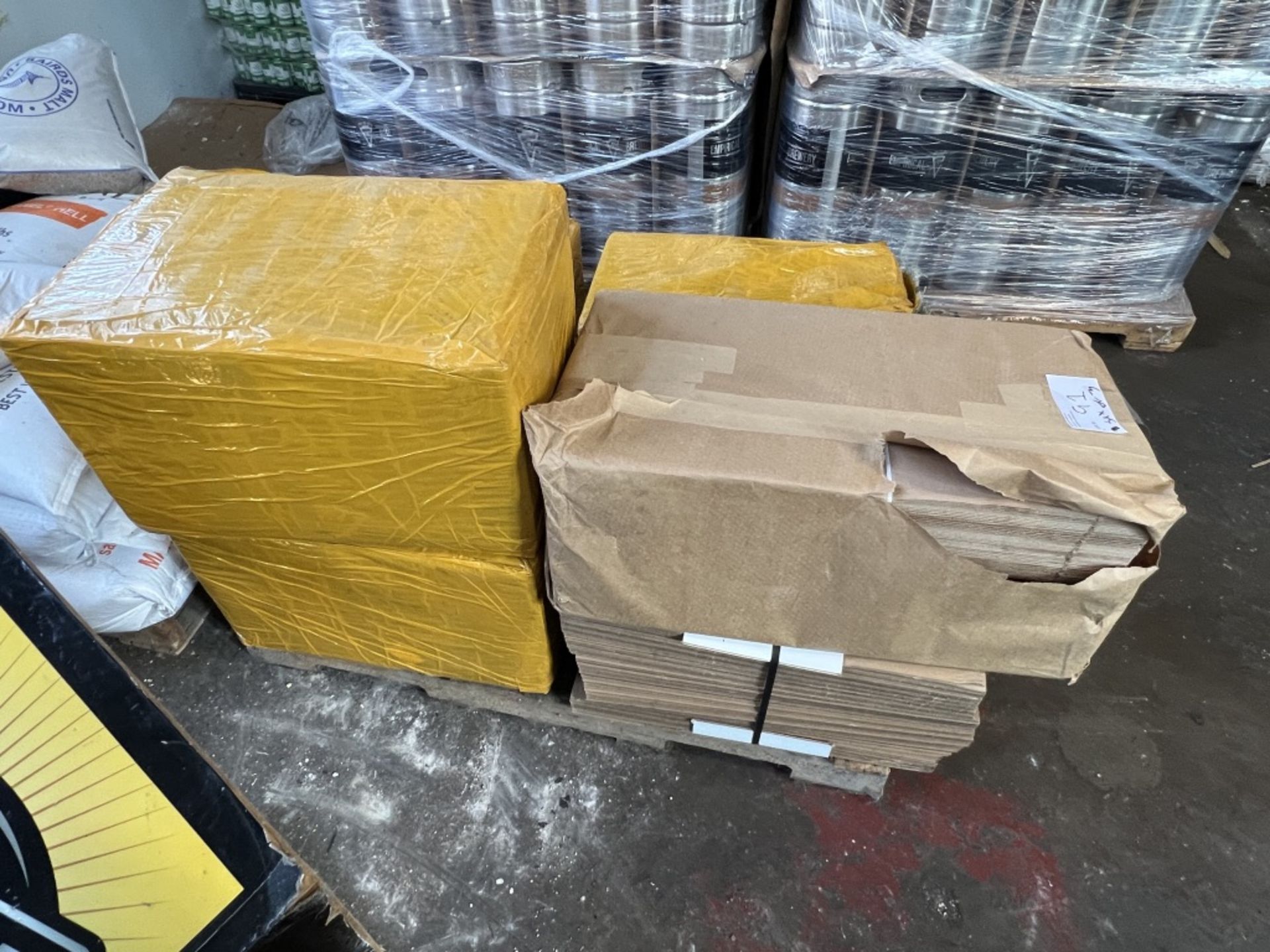 LOT OF: (3) PARTIAL PALLETS OF CARDBOARD BOXES AND CARDBOARD INSERTS - Image 4 of 17