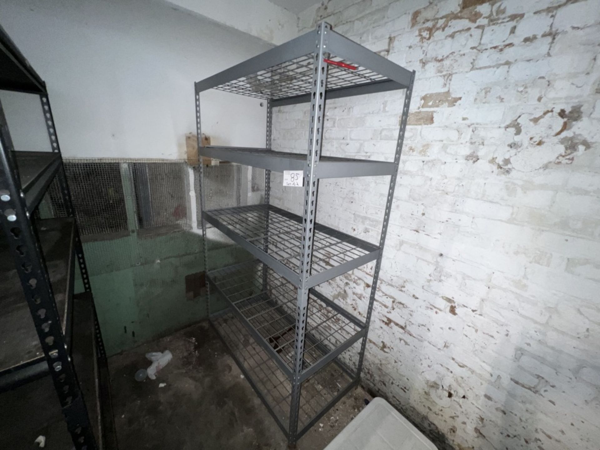 LOT OF: (2) 4' 5-TIER METAL FRAME SHELVING UNITS - Image 3 of 5