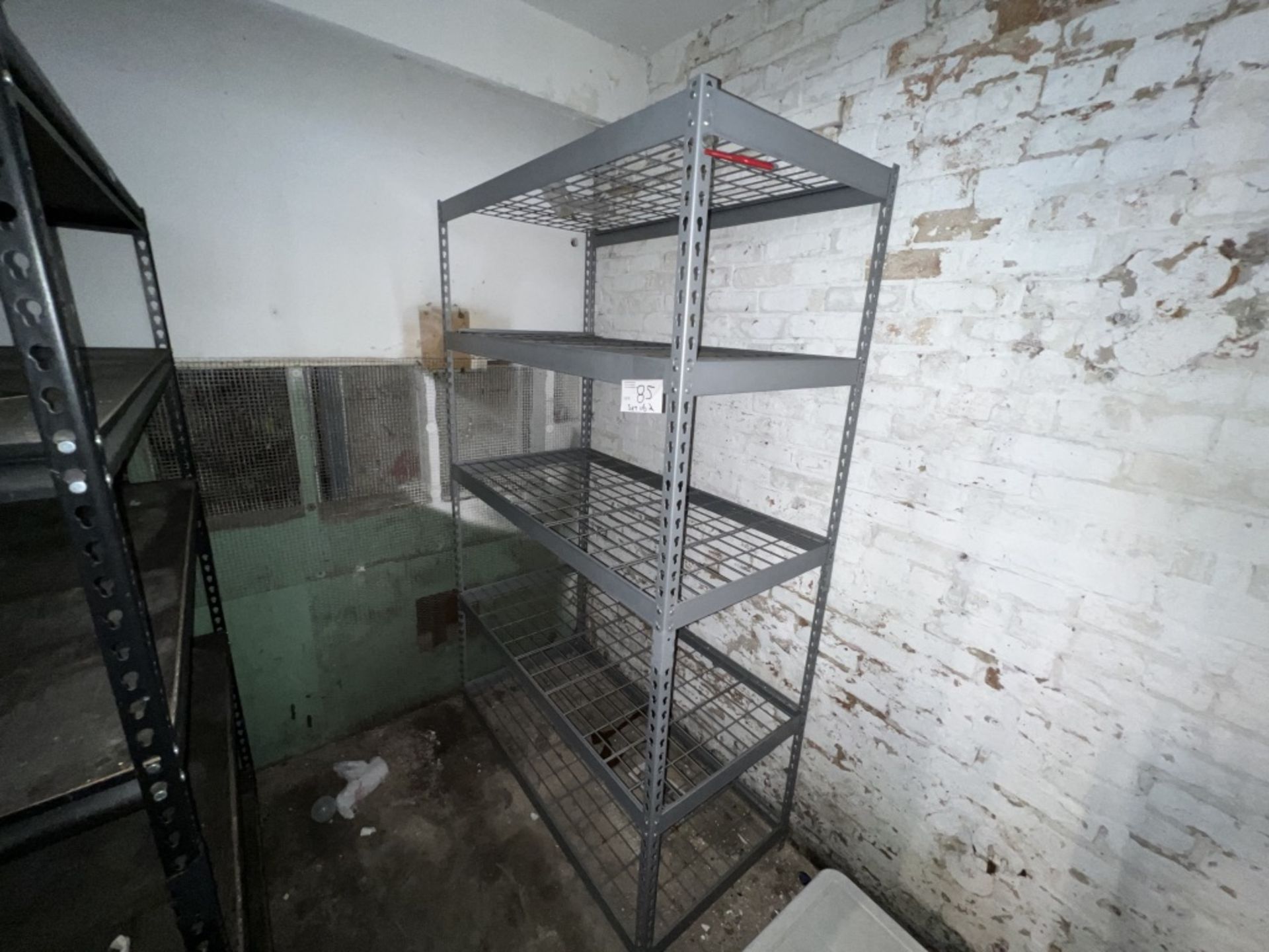 LOT OF: (2) 4' 5-TIER METAL FRAME SHELVING UNITS - Image 2 of 5