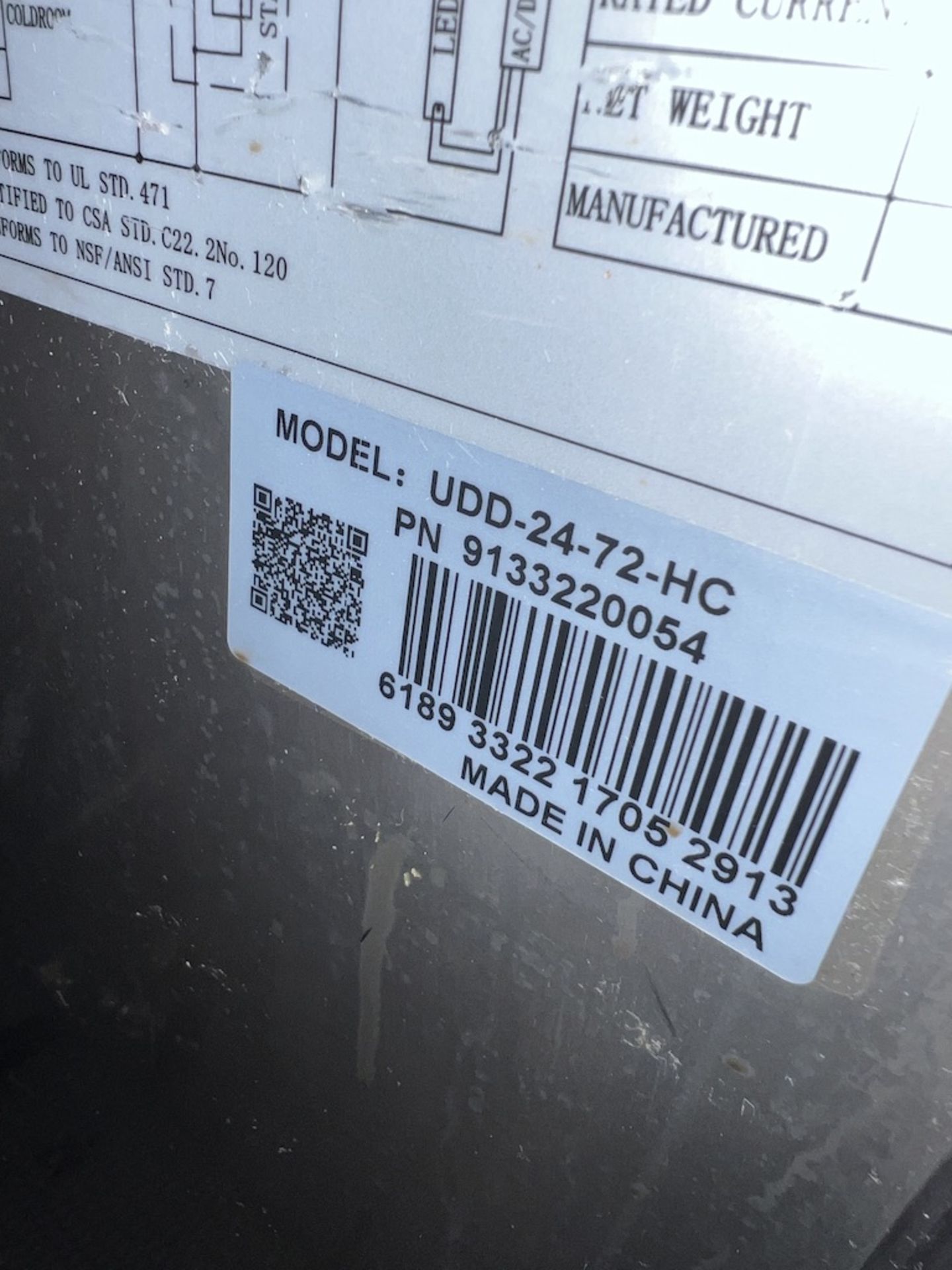 AVANTCO 3-DOOR KEG COOLER ON WHEELS, 2 TOWER (3 TAPS PER TOWER) MODEL UDD-24-72-HC, SN 6189 3322 170 - Image 6 of 6