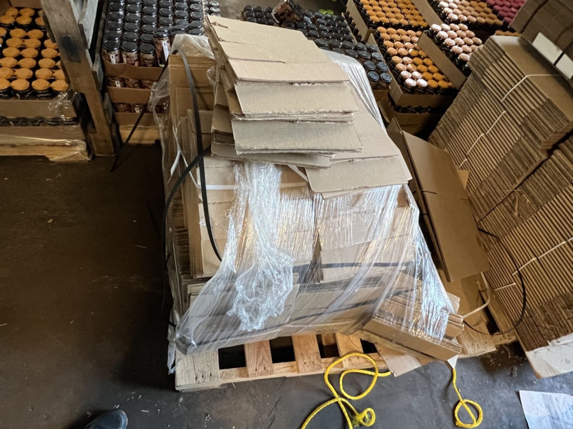 LOT OF: (3) PARTIAL PALLETS OF CARDBOARD BOXES AND CARDBOARD INSERTS - Image 14 of 17