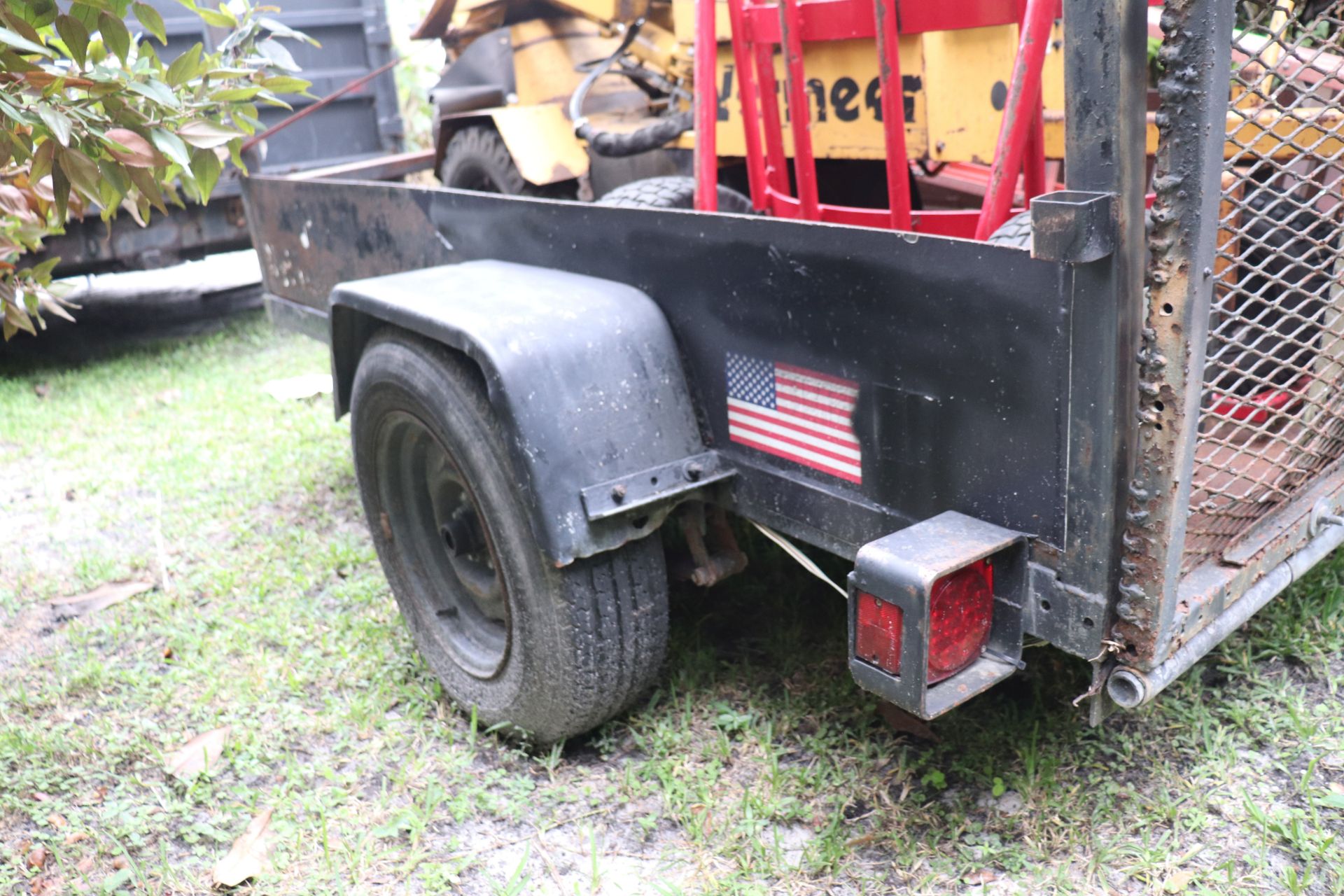 8' trailer with ramp and overhead rack 8' high - Image 5 of 6