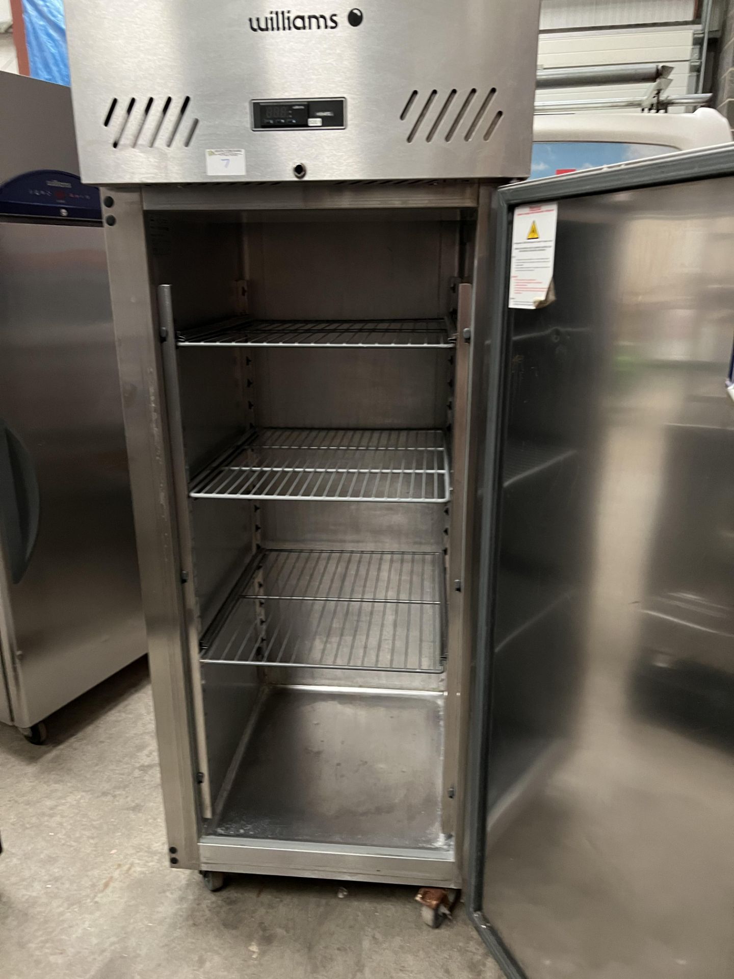 Williams Upright Stainless Steel Fridge - Image 2 of 2