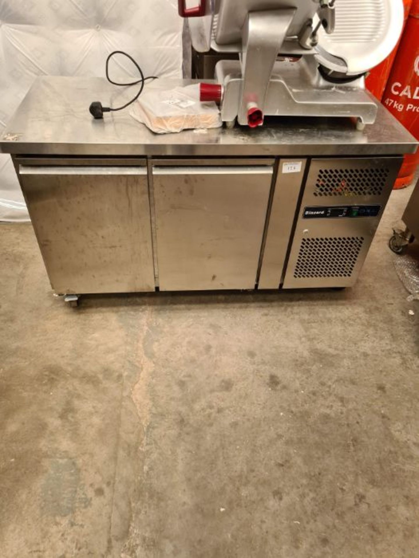 Blizzard Refrigerated counter, 2 door.