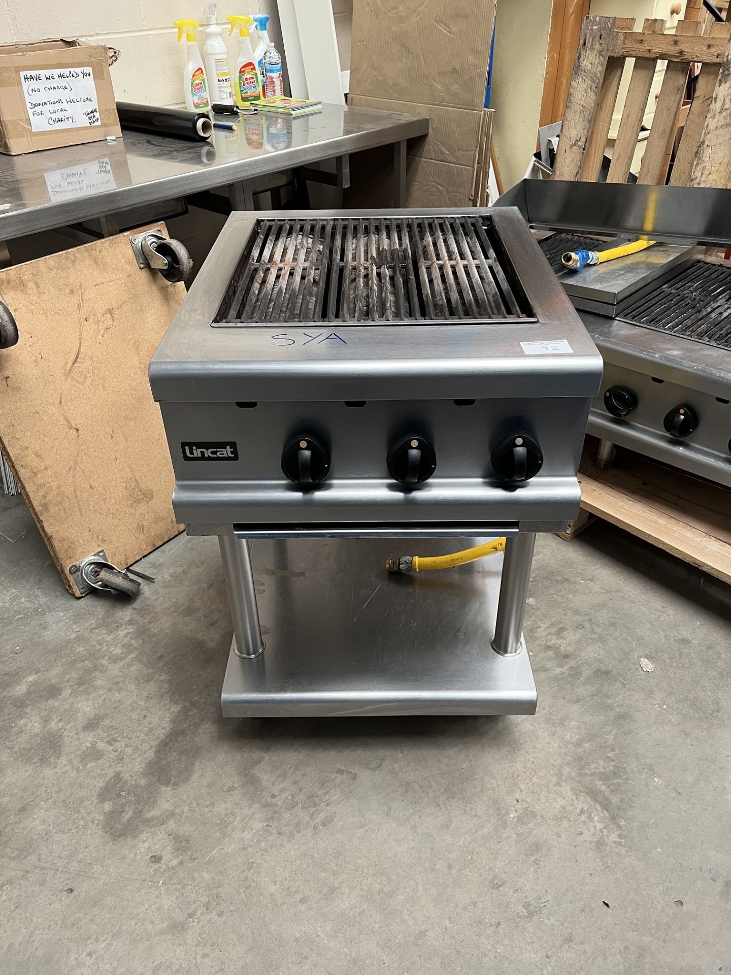 Lincat Nat Gas Char Grill on Stand 600 mm Wide Complete