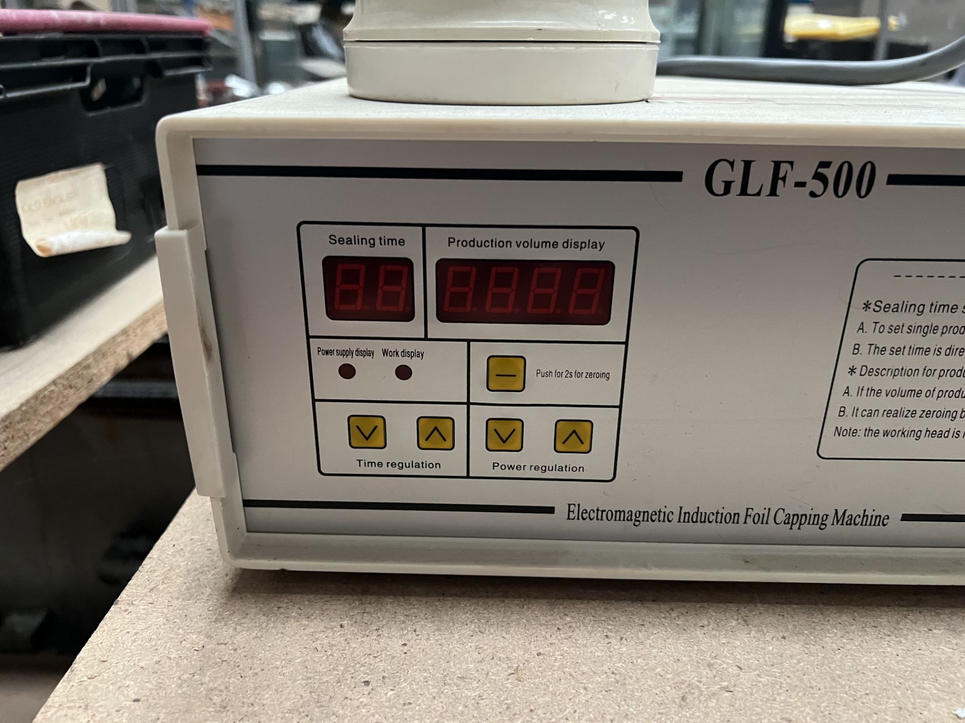 GLF-500 electro magnetic bottle Capper/sealer. - Image 2 of 3