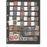 SELECTION OF VARIOUS STAMPS ON STOCK PAGES INCLUDING SOME BETTER VALUE INCLUDING EARLY US STAMPS