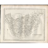 EARLY MAP OF CHESHIRE PUBLISHED 1794 BY I. STOCKDALE PICCADILLY