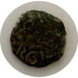 ANGLO SAXON OSBERT KING OF NORTHUMBRIA A.D. 862 - 867 COPPER SCEAT