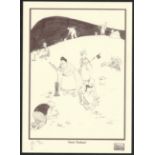 COURSE TREATMENT 1970s W. HEATH ROBINSON LIMITED EDITION PRINT FROM HUMOURS OF GOLF