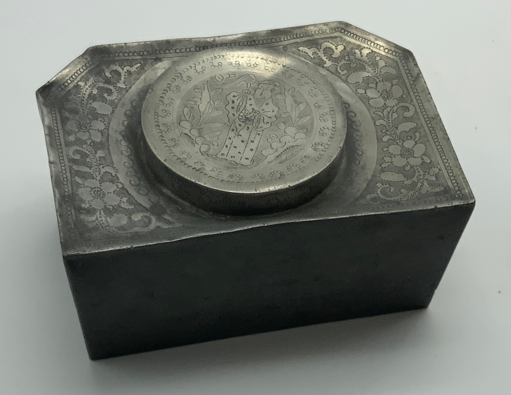 PEWTER TEA CADDY (POSSIBLY ORIENTAL) AS FOUND - Image 4 of 4